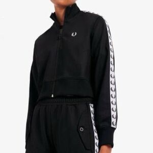 Fred Perry Cropped Taped Track Jacket
